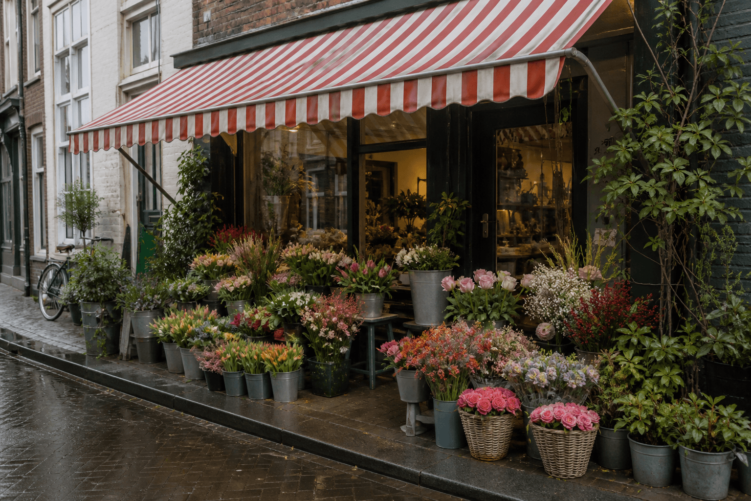 The shop from the street, still easier to find in person than online